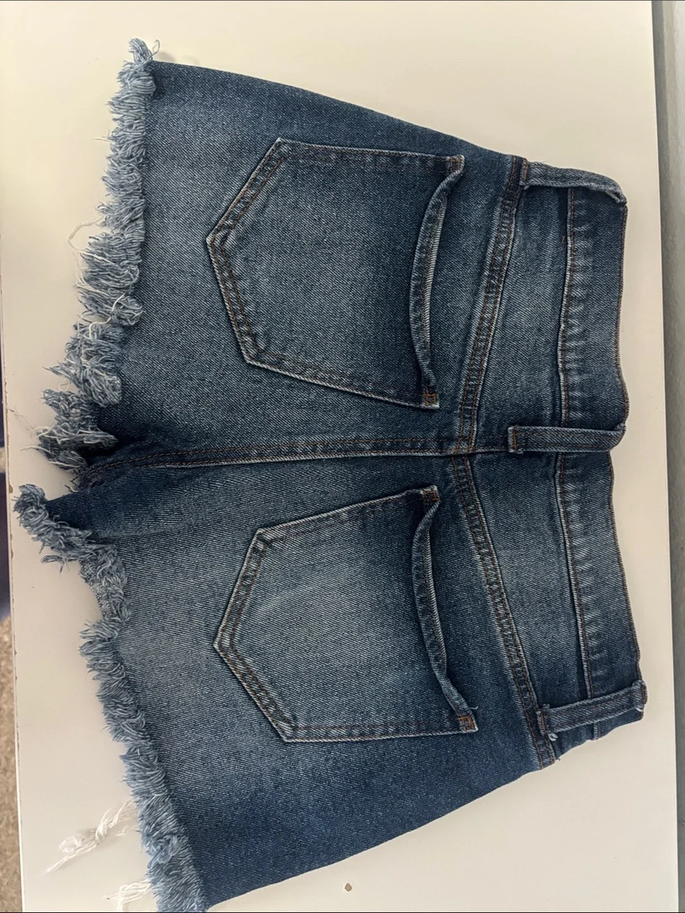 Dark denim shorts
